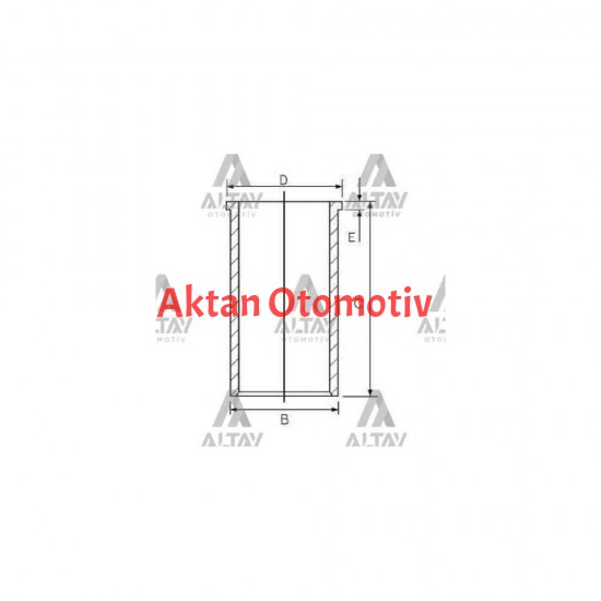 GÖMLEK GOLF4 98-04 / POLO / A80 84= 1.4-1.6-1.6D AEE-BBY 76.5mm