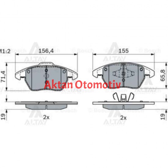 FREN BALATA C4 PICASSO 06=11= / 5008 1.6 16V-2.0 16V-2.0 HDI / 3008 12= DS4 11= DS5 12= ÖN