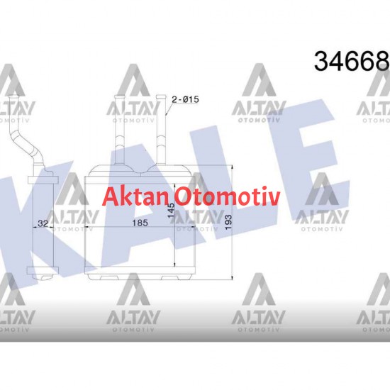 RADYATÖR KALORİFER COMBO B  94-01 / CORSA B 93-00