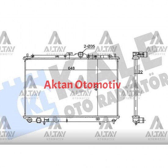 RADYATÖR SU CARISMA 96-05 1.6 / 1.8 BENZINLI M-T BRAZING