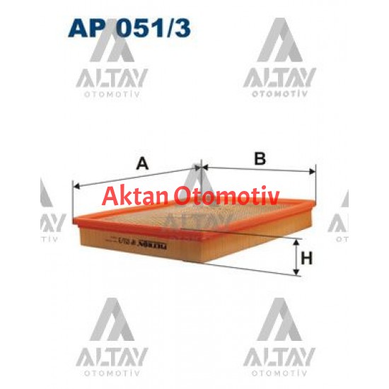 HAVA FİLTRESİ ASTRA G ZAFİRA A Z17DTL Y17DT X20DTL Y20DTH Y22DTR 06-