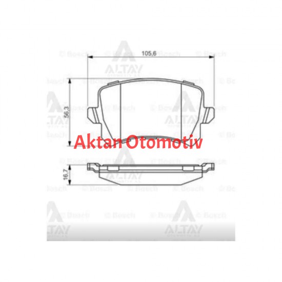 FREN BALATA TIGUAN 07-16 / Q3 11= / PASSAT 07-10 ARKA