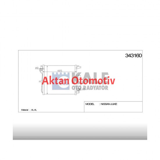 RADYATÖR KLİMA JUKE 10= 1.5 DCI