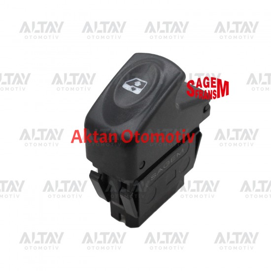 CAM AÇMA DÜĞMESİ CLIO / KANGOO SİYAH TEKLİ 5 FİŞ