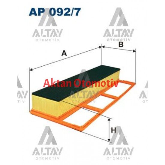 HAVA FİLTRESİ ALBEA / PALİO / DOBLO / LİNEA / PUNTO 03-12 1.3 MJT SÜNGERLİ