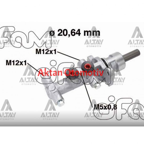 FREN ANA MERKEZ TRAFIC II 01-14 VIVARO 02-14 ASRSİZ ESPSİZ DÖKÜM 20,64mm