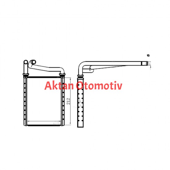 RADYATÖR KALORİFER COROLLA 02-07 VVTI BRAZING