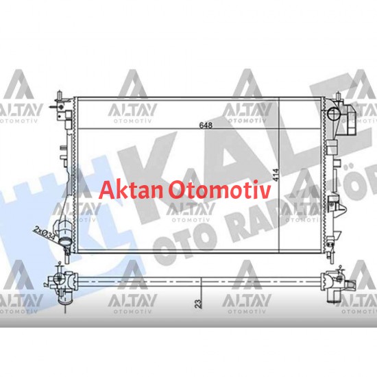 RADYATÖR SU VECTRA C 02-08 / 1.6 16V-1.8 16V M-T MEKANİK