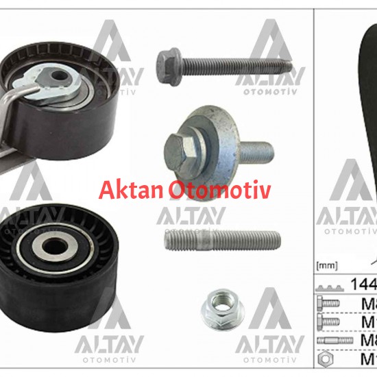 TRİGER SETİ  FİESTA / FUSION 1.4TDI  02= / 206 / 207 / 307 / BIPPER / CİTROEN C2 / C3 / NEMO  DV4  1.4 HDI  02= 144 DİŞ