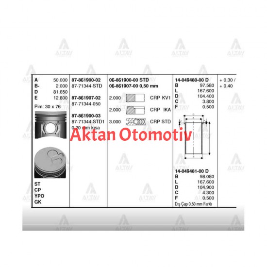 GÖMLEK BONGO / PREGIO 2.7 050