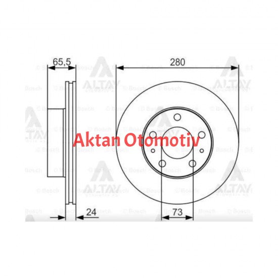 FREN DİSKİ DUCATO- BOXER-JUMPER I-II-III  94-14 / ÖN HAVALI 18Q 300-5