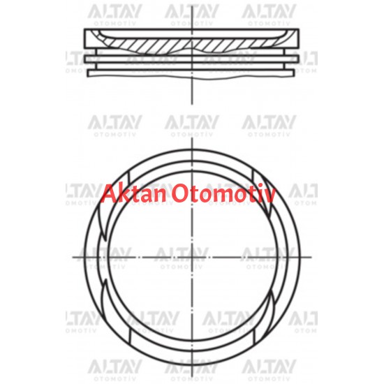 PİSTON SEGMANLI ASTRA J 1.4 TURBO A14NET 72.5mm 050