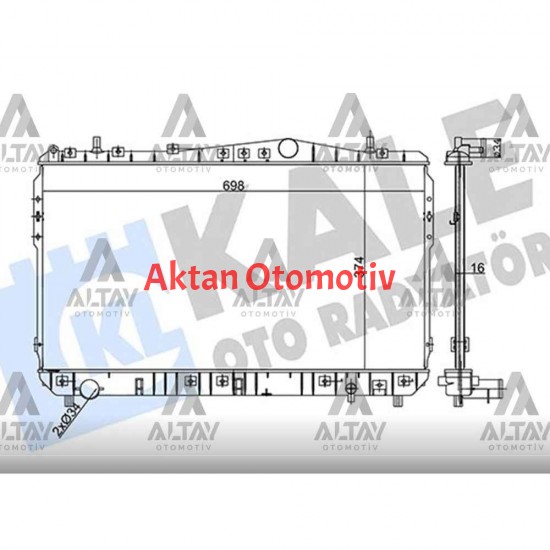 RADYATÖR SU LACETTI 06-12 / 1.4 16V-1.6 M-T MEKANİK