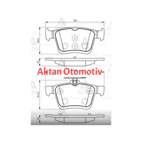 FREN BALATA GOLF7 12= / PASSAT 14= / TIGUAN 16= / A3 12= / LEON= / OCTAVIA 12= ARKA