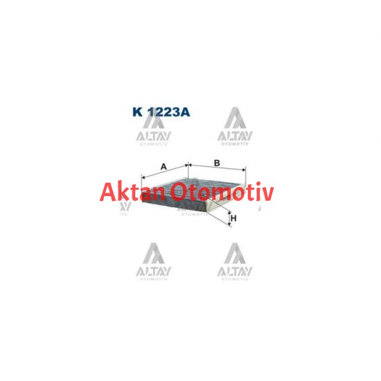 POLEN FİLTRESİ INSIGNIA A / ASTRA J / CRUZE / MOKKA / MERIVA B 09= KARBONLU