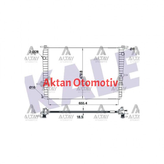 RADYATÖR SU MEGANE III 08-15 / FLUENCE 09= / 1.6 M-T MEKANİK