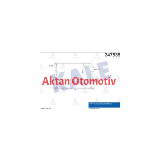 RADYATÖR SU TRANSPORTER T4 97-03 ABL-AJT-AJA-ACV 2.4-2.5 TDI BRAZING
