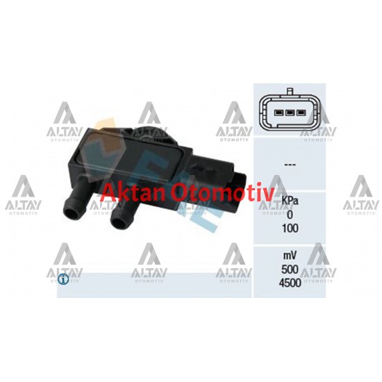 SENSÖR EGZOZ BASINÇ 308 II / 3008 / 208 / SCUDO / MINI / CROSSLAND X / GRANDLAND X 12= B16DT- DV6FD 1.6 HDI- 2.0 H