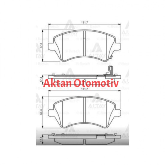 FREN BALATA COROLLA 02-06 ÖN