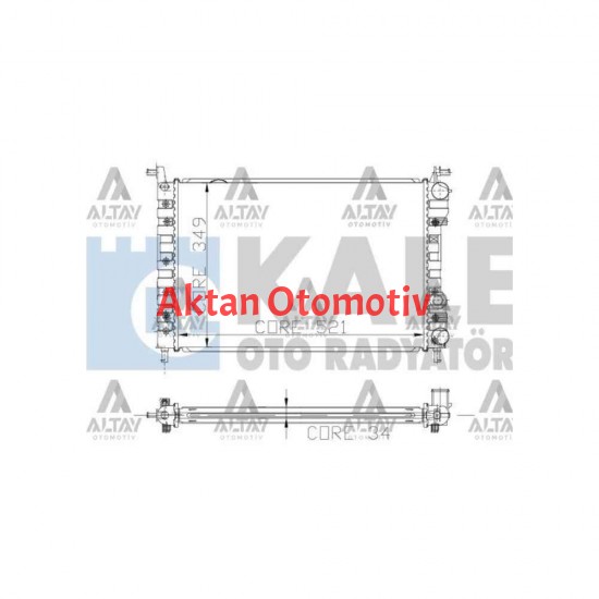 RADYATÖR SU PALIO 96-05 / SIENA 97-02 / 1.2-1.4-1.2 16V M-T 32mm MEKANİK