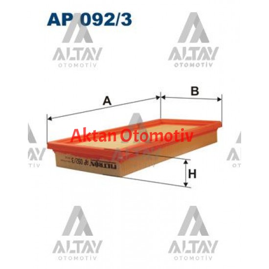 HAVA FİLTRESİ DOBLO / IDEA / PUNTO II / STILO / BRAVO 07= / EGEA 1.2-1.4