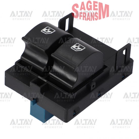 CAM AÇMA DÜĞMESİ FIORINO / BIPPER / NEMO ÖN SOL MAVİ SOKET ÇİFTLİ