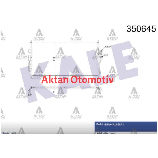 RADYATÖR KLİMA ALMERA 00=1.5 / 1.6