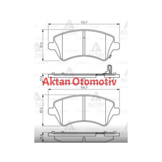 FREN BALATA COROLLA 02-06 ÖN