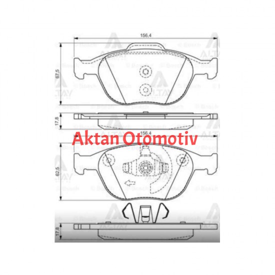 FREN BALATA TRANSIT CONNECT 02-13 ÖN