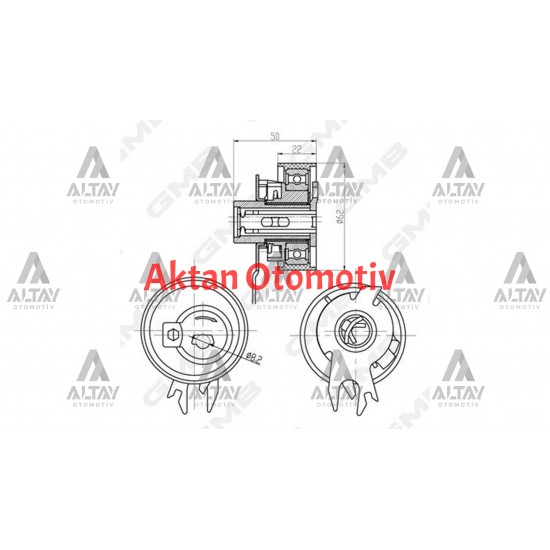 TRİGER GERGİSİ SEAT AROSA / CORDOBA / IBIZA / INCA / SKODA FELICIA / OCTAVIA / VOLKSWAGEN CADDY / GOLF / WENTO / POLO / LUPO / AUDI A8