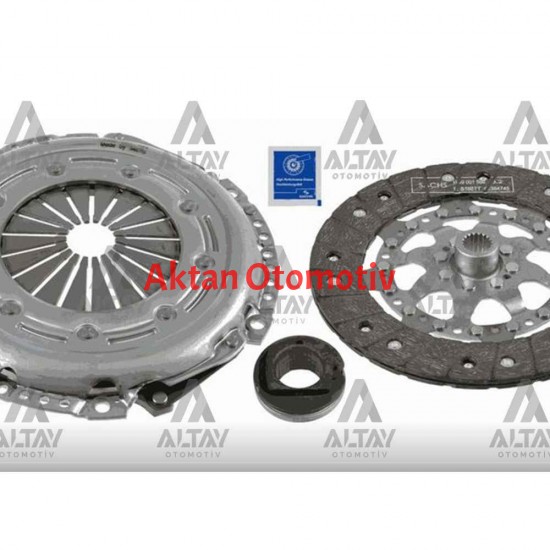 DEBRİYAJ SETİ  C4 / 307 / 308 / C5 X7 18= / CROSSLANDX   B12XHL 1.6 HDI OYNAR GÖBEK VOLAN  RULMANLI