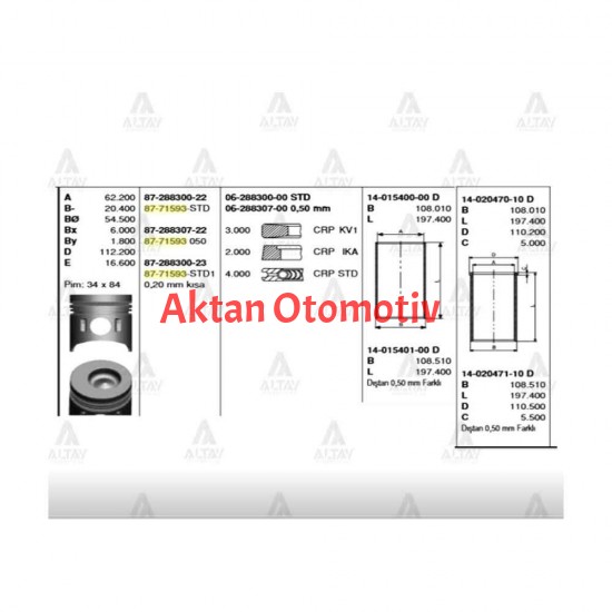 GÖMLEK CANTER 449 / 659 STD