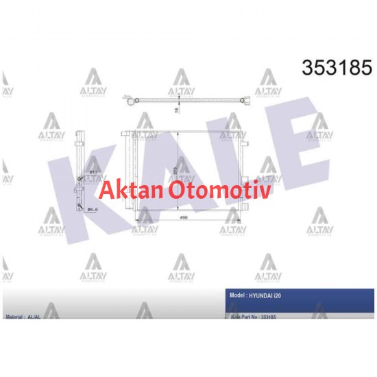 RADYATÖR KLİMA I-20 09-12 DİZEL