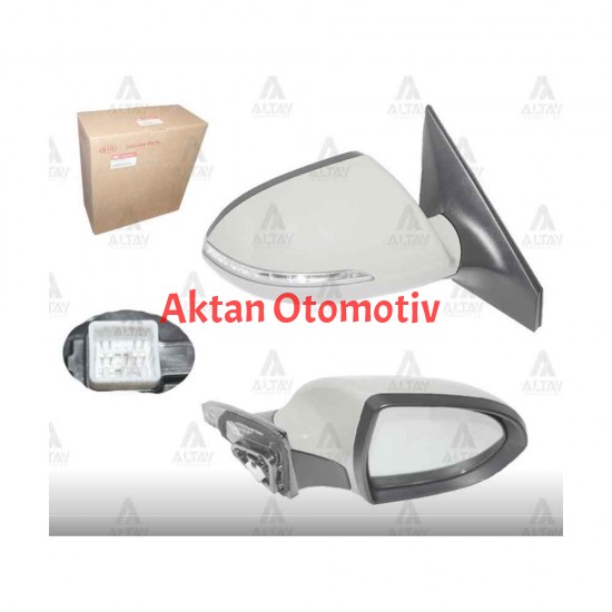 AYNA DIŞ DİKİZ SPORTAGE 11-16 ELEKTRİKLİ ISITMALI SİNYALLİ OTOMATİK KATLANIR SAĞ 9 FİŞLİ