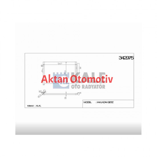 RADYATÖR KLİMA GETZ 03-11 DİZEL