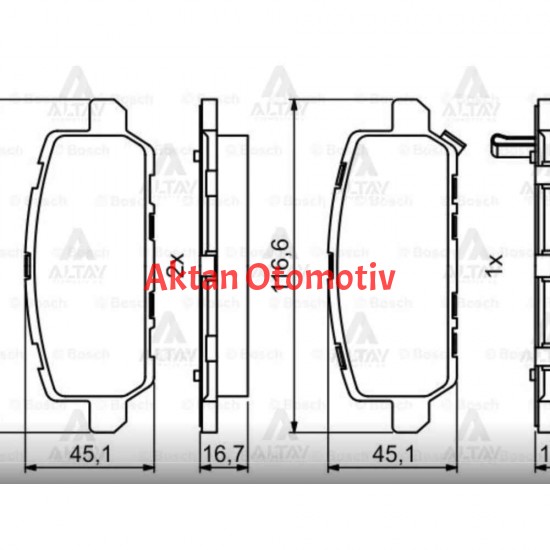 FREN BALATA HRV 15= 1.5 / 1.6 ARKA