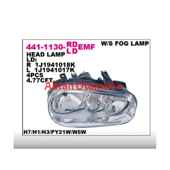 FAR GOLF4  99-03 SİSLİ SAĞ