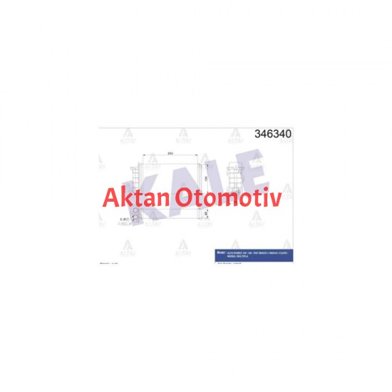 RADYATÖR KALORİFER BRAVA 95-02 / BRAVO 95-04 / MAREA 96-07 / MEKANİK