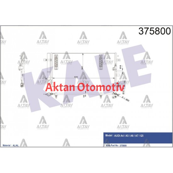 RADYATÖR KLİMA A4 / A5 08-11 MEKANİK