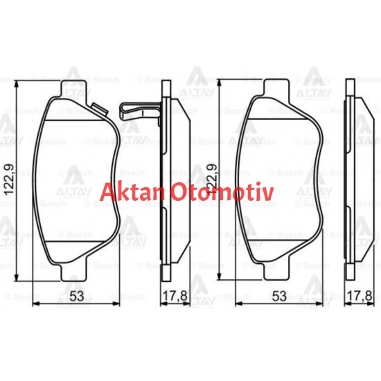 FREN BALATA CORSA D 06= 1.0-1.2-1.4-1.3D 75HP ÖN