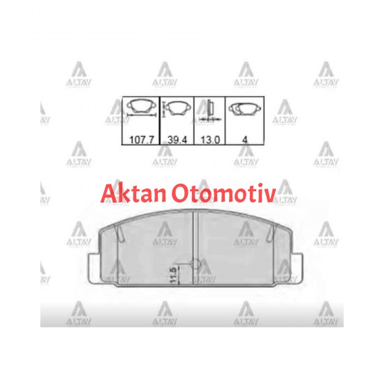 FREN BALATA 626  98-02 / MAZDA 6 03-12 / 323 99= DİSK ARKA