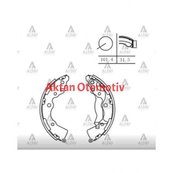 FREN BALATA ACCENT 06-11 ERA / I-30 / CEED / RIO 05= PABUÇ ARKA