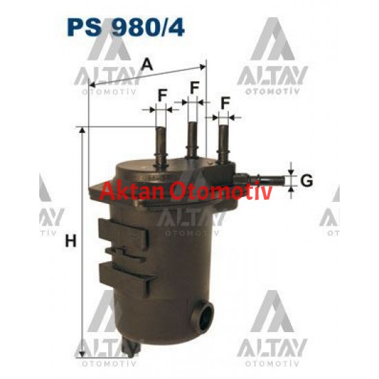 YAKIT FİLTRESİ (MAZOT) CLIO II / KANGO 03= 1.5DCI SENSÖR DELİKLİ