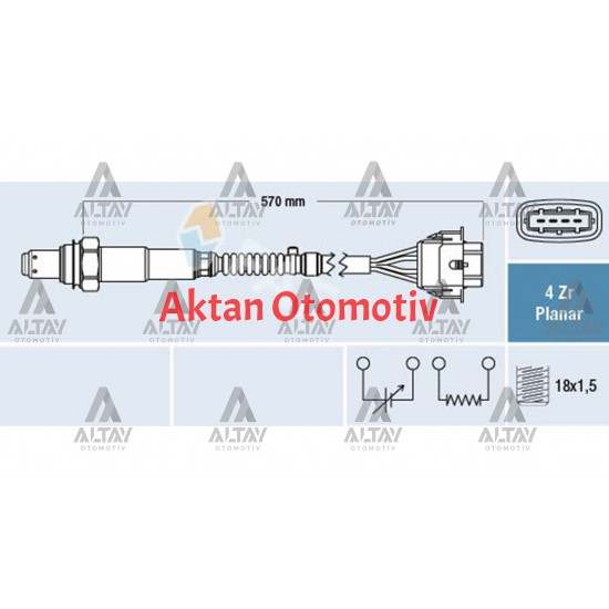 SENSÖR OKSİJEN CORSA C / ASTRA G / ASTRA H / MERIVA Z12XEP / Z14XEP ÖN