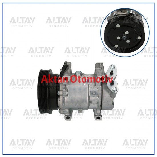 KLIMA KOMPRESORU CLIO I II  / SYMBOL 1.4-1.6 16V-1.5 DCI 01= KANGO 1.4-1.6 16V-1.5 DCI 97=125mm 6 KANAL