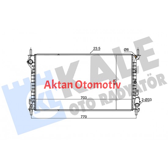 RADYATÖR SU CONNECT 02-13 1.8 TDCI BRAZING