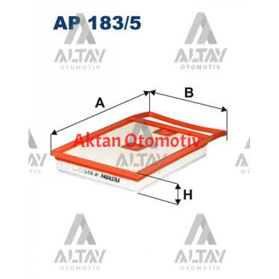 HAVA FİLTRESİ POLO / A1 / IBIZA / FABIA 14= CUSA-CUSB-CUTA 1.4 TDİ