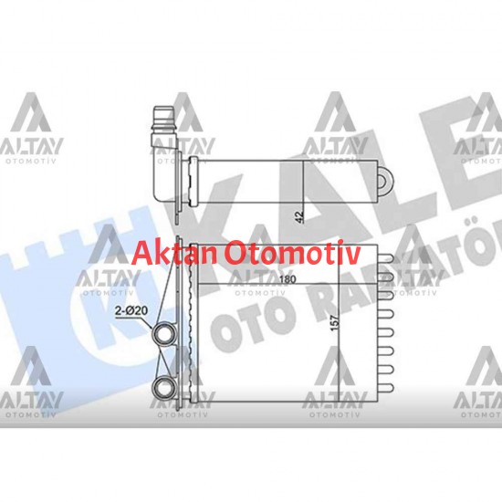 RADYATÖR KALORİFER VIVARO 02-14 / TRAFIC II 01-14 / MEKANİK
