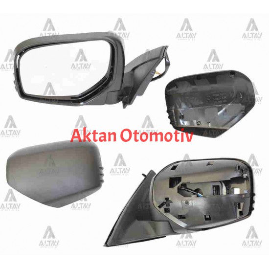 AYNA DIŞ DİKİZ L-200 06-14 ELEKTRİKLİ SİYAH SOL