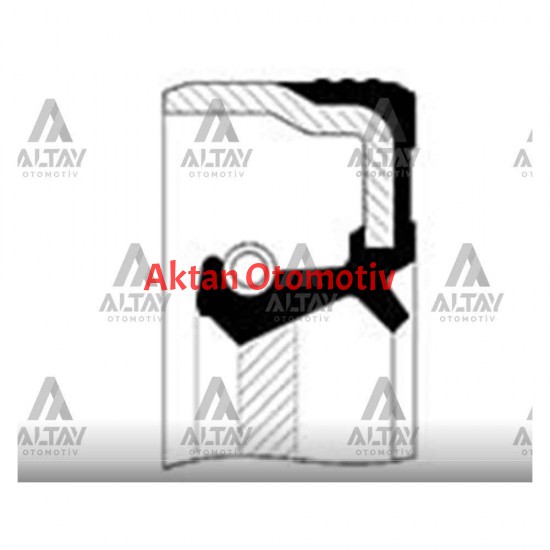 KEÇE KRANK C3 / C4 / C5 / JUMPY / DOBLO / EGEA / BRAVA / PUNTO / STILO 1.4 / FIESTA / FOCUS / FUSION 1.4 / 1.6 DİZEL / 206 / 307 / 407 / EXPERT ÖN /(40x55x7)